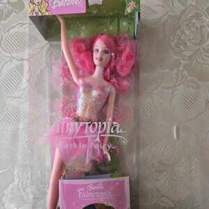 2003 BARBIE DOLL FAIRYTOPIA PINK SPARKLE FAIRY.